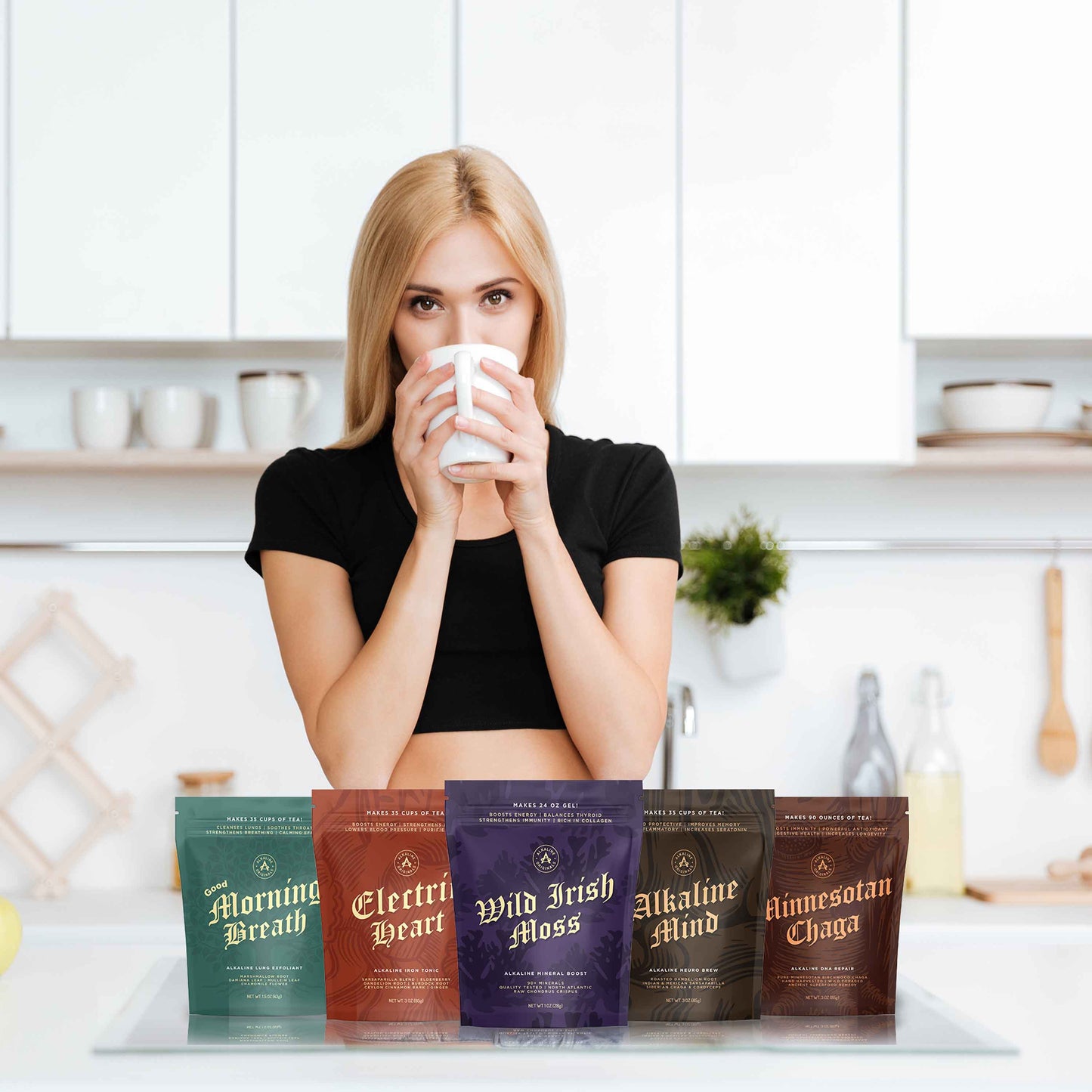 ALKALINE SAMPLE FLIGHT | All 5 Products + FREE UNBLEACHED COTTON BREW BAG